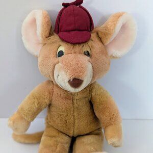 Vintage Disney Great Mouse Detective Basil Plush Stuffed Animal Toy